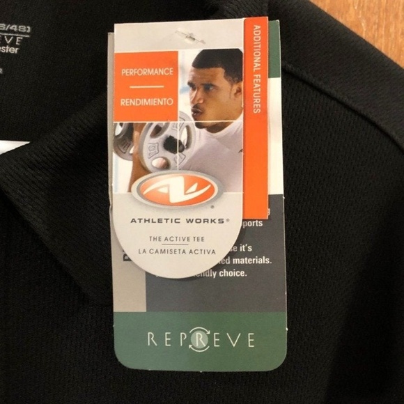 Athletic Works The Active Tee (Polo) - Black - XL - Picture 4 of 4